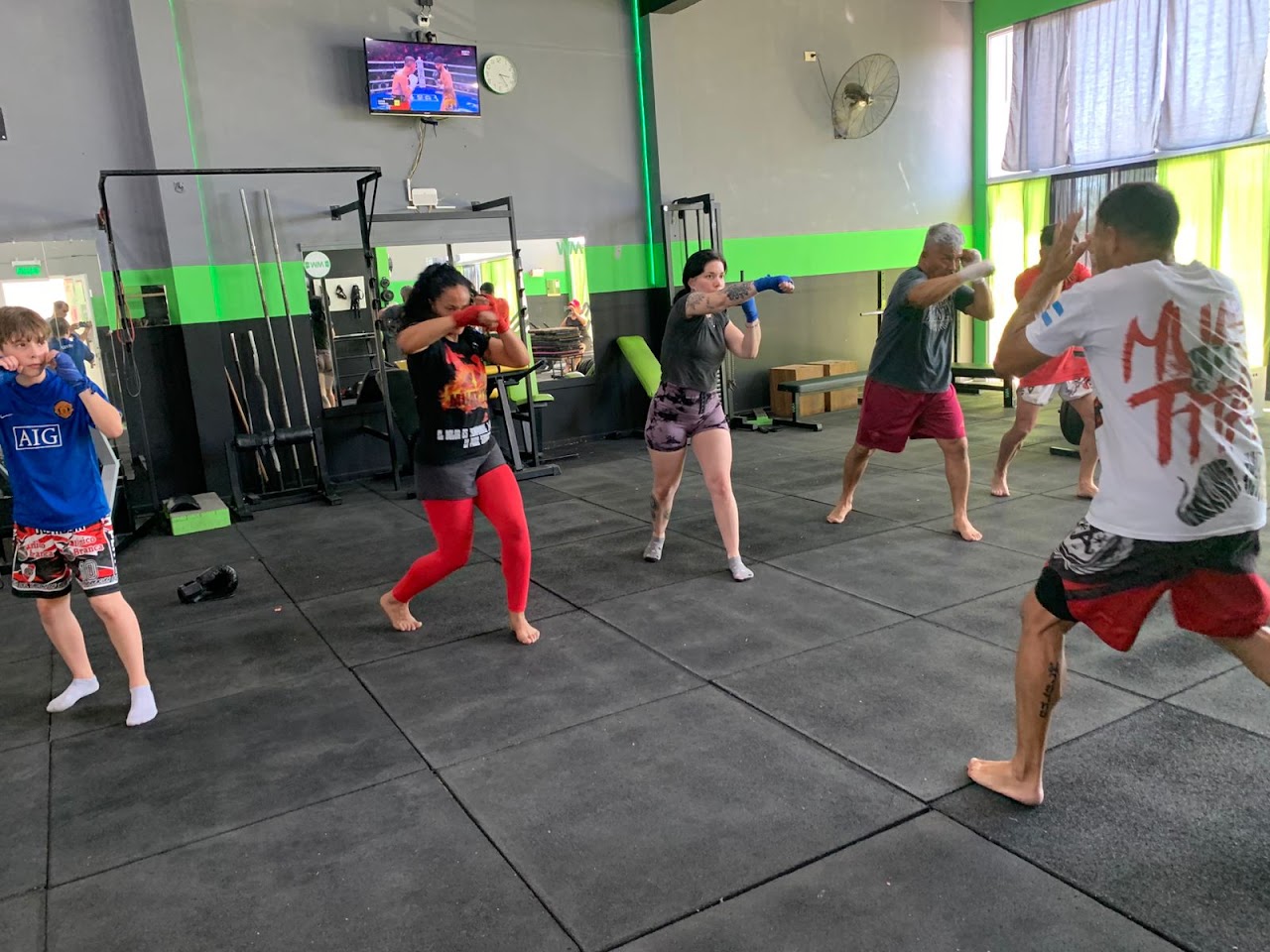 Clase de boxeo en WM Fitness Club